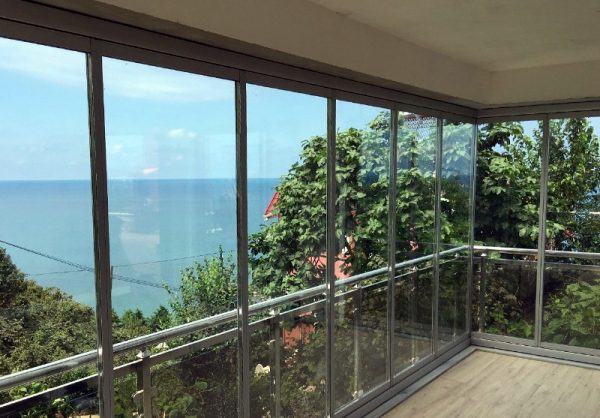 Tek Camlı Kayar Katlanır Cambalkon