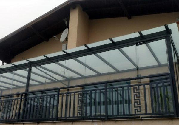 Tek Camlı Kayar Katlanır Cambalkon - Görsel 5